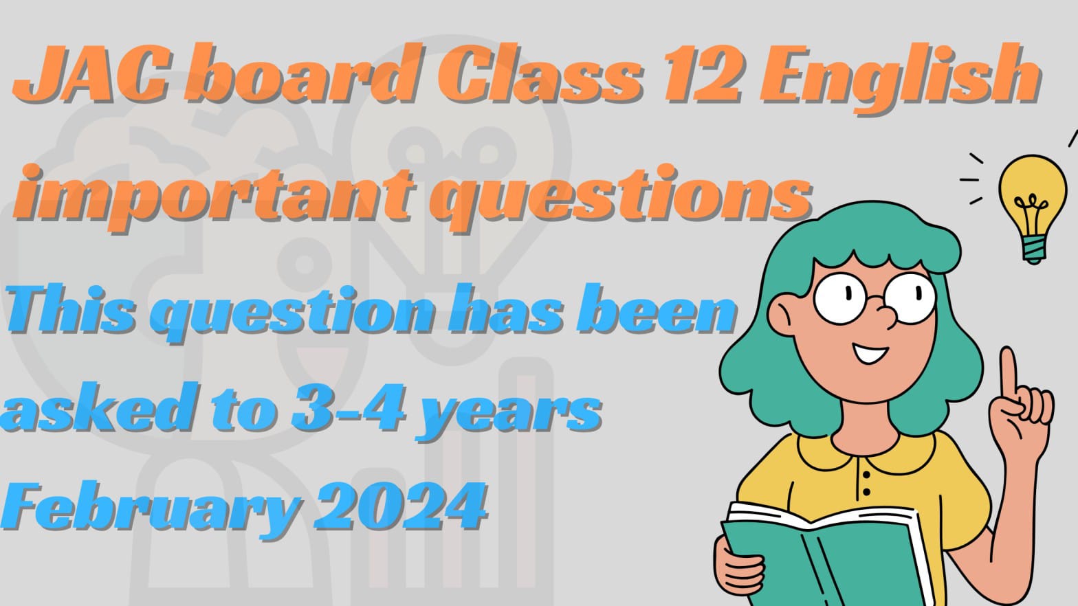 JAC Board Class 12 English Important Question 2024