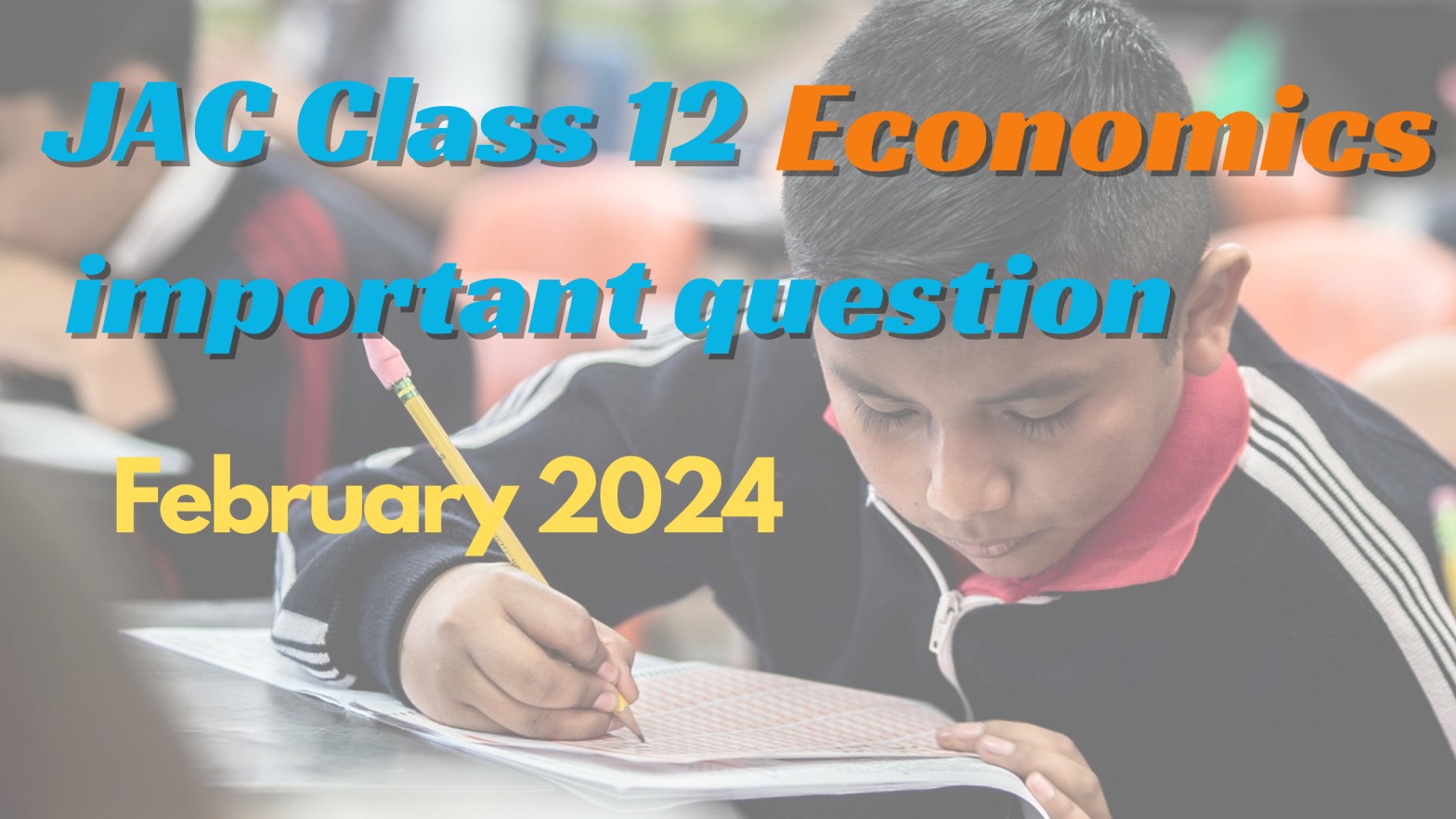 JAC Board Class 12 Economics Important Question 2024 Part 2