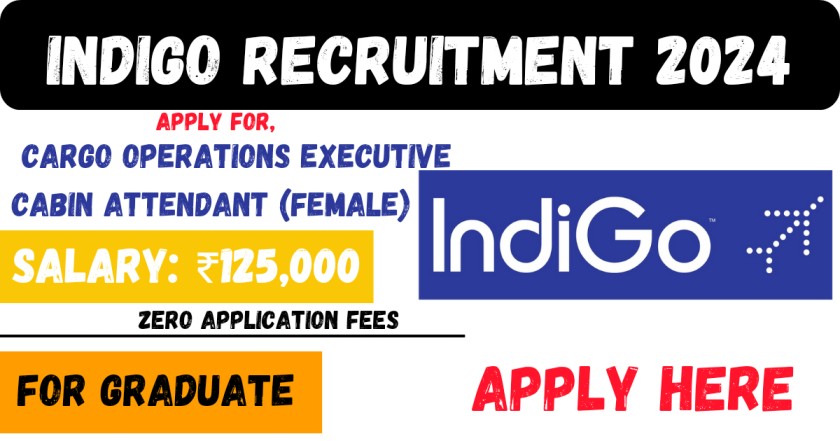 IndiGo Recruitment 2024, Freshers Can Apply For Various Post