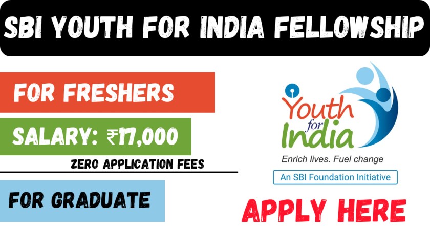 SBI Youth For India Fellowship 2024