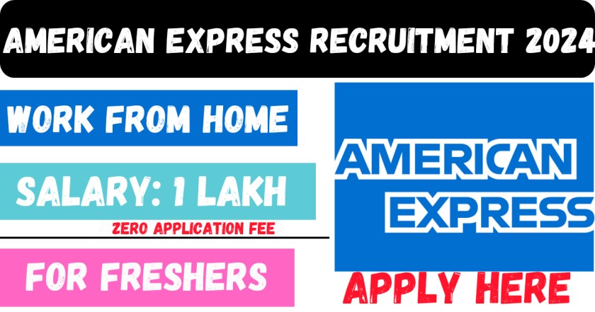 American Express Work From Home Jobs 2024 For Freshers