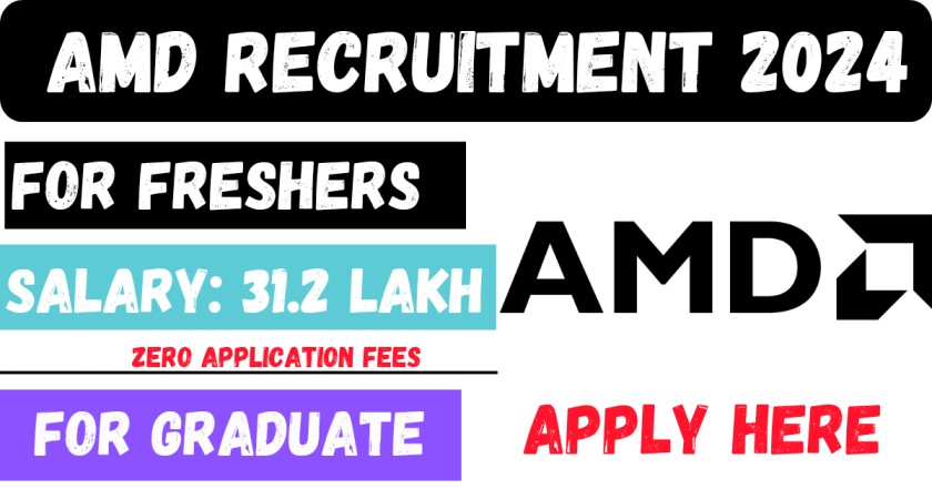 AMD Recruitment 2024 For Freshers Apply Online