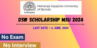 DSW Scholarship MSU 2024 Apply Online