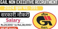 GAIL Recruitment 2024, Apply Online for 391 Post only