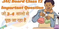 JAC Board Class 12 Home Science Important Question 2024