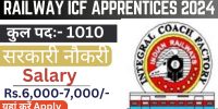 Railway ICF Apprentices 2024 Apply Online