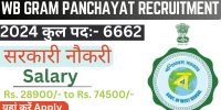 WB Gram Panchayat Recruitment 2024 Apply Online