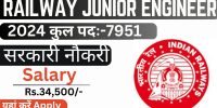 Railway Junior Engineer Recruitment 2024